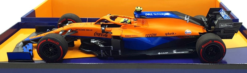 Minichamps 1/18 Scale 533 211804 - McLaren F1 MCL35M Bahrain GP 2021 - Norris
