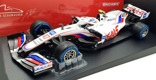 Minichamps 1/18 Scale 110 211347 - HAAS F1 VF-21 #47 Belgian GP 2021 Schumacher