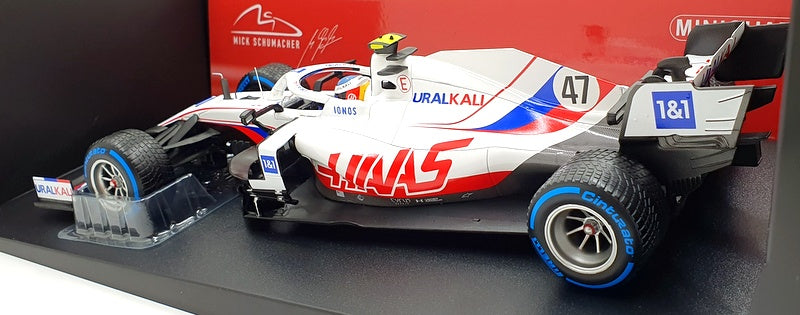 Minichamps 1/18 Scale 110 211347 - HAAS F1 VF-21 #47 Belgian GP 2021 Schumacher