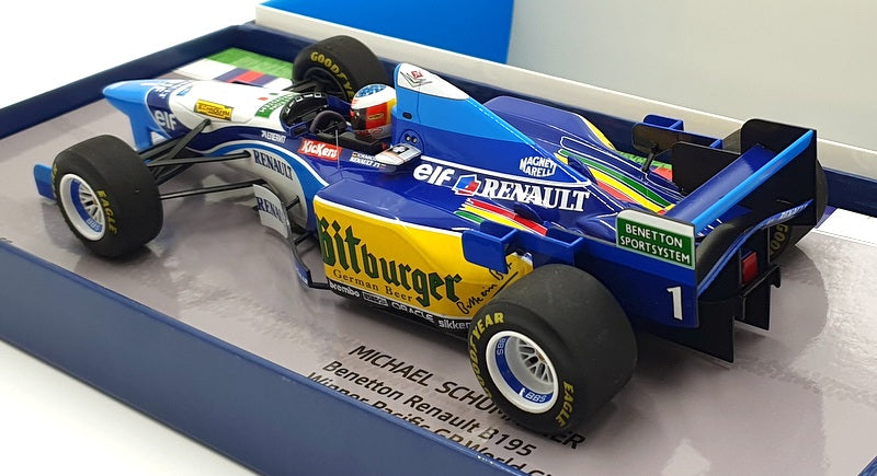 Minichamps 1/18 Scale 513953301 Benetton Renault B195 #1 1st Pacific GP WC 1995