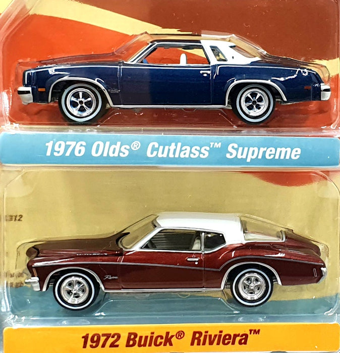 Johnny Lightning 1/64 Scale JLPK022 - Super Seventies - Olds/ Buick - Blue/Red