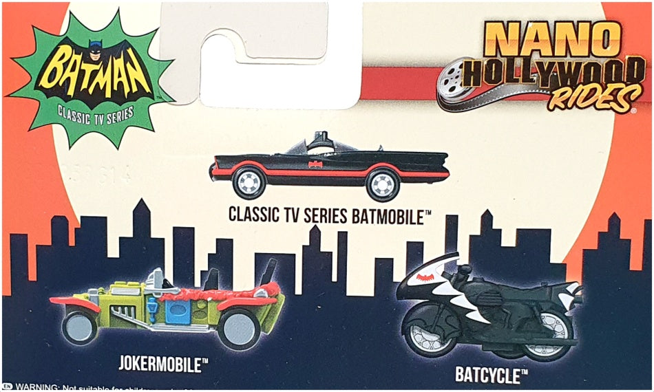 Jada 1/65 Scale 31988 - Batman Classic TV Series Batmobile Batcycle Jokermobile