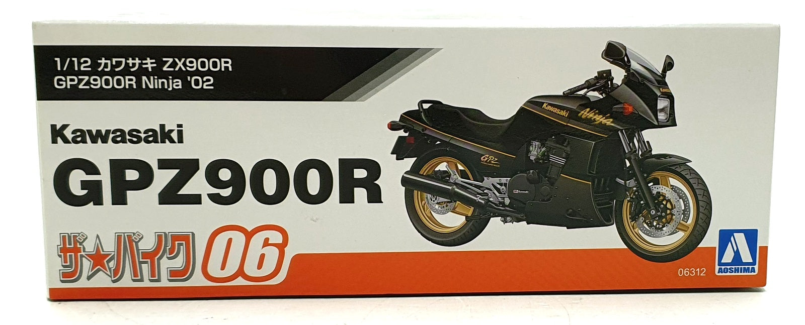 Aoshima 1/12 Scale Kit 06312 - Kawasaki GPZ900R ZX900R Ninja 2002