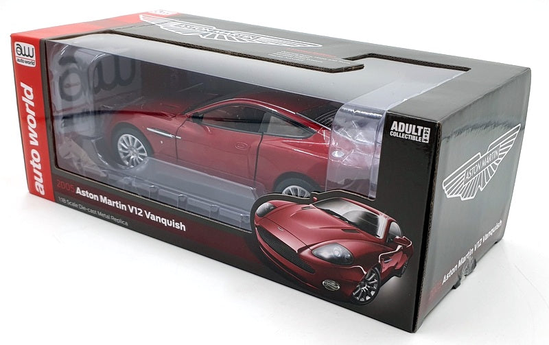 Auto World 1/18 Scale AW301/06 - 2005 Aston Martin V12 Vanquish - Red