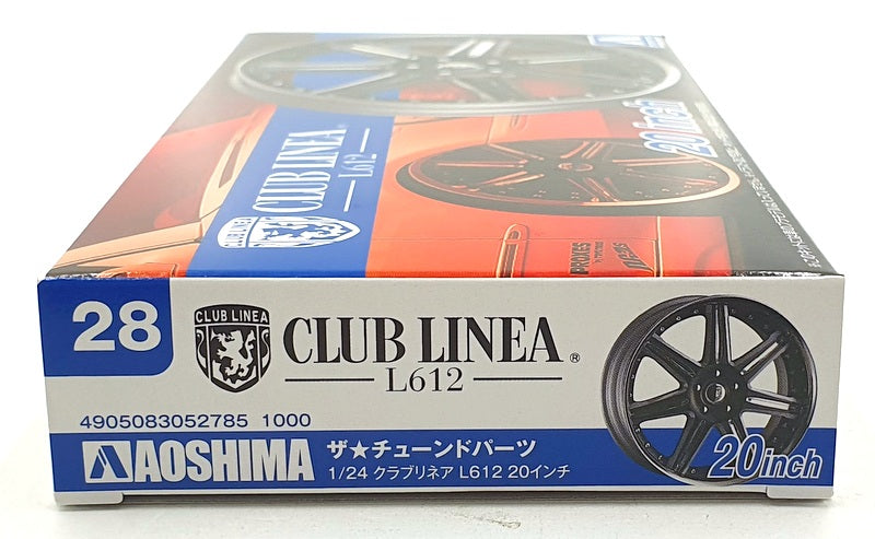 Aoshima 1/24 Scale Four Wheel Set 52785 - Club Linea L612 20 Inch