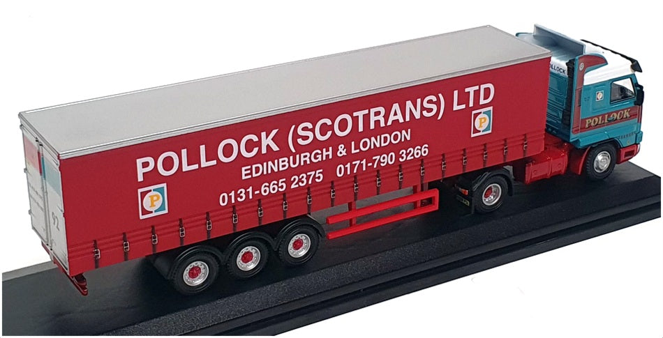 Oxford Diecast 1/76 Scale 76S143001 Scania 143 40ft Curtainside Pollock Scotrans