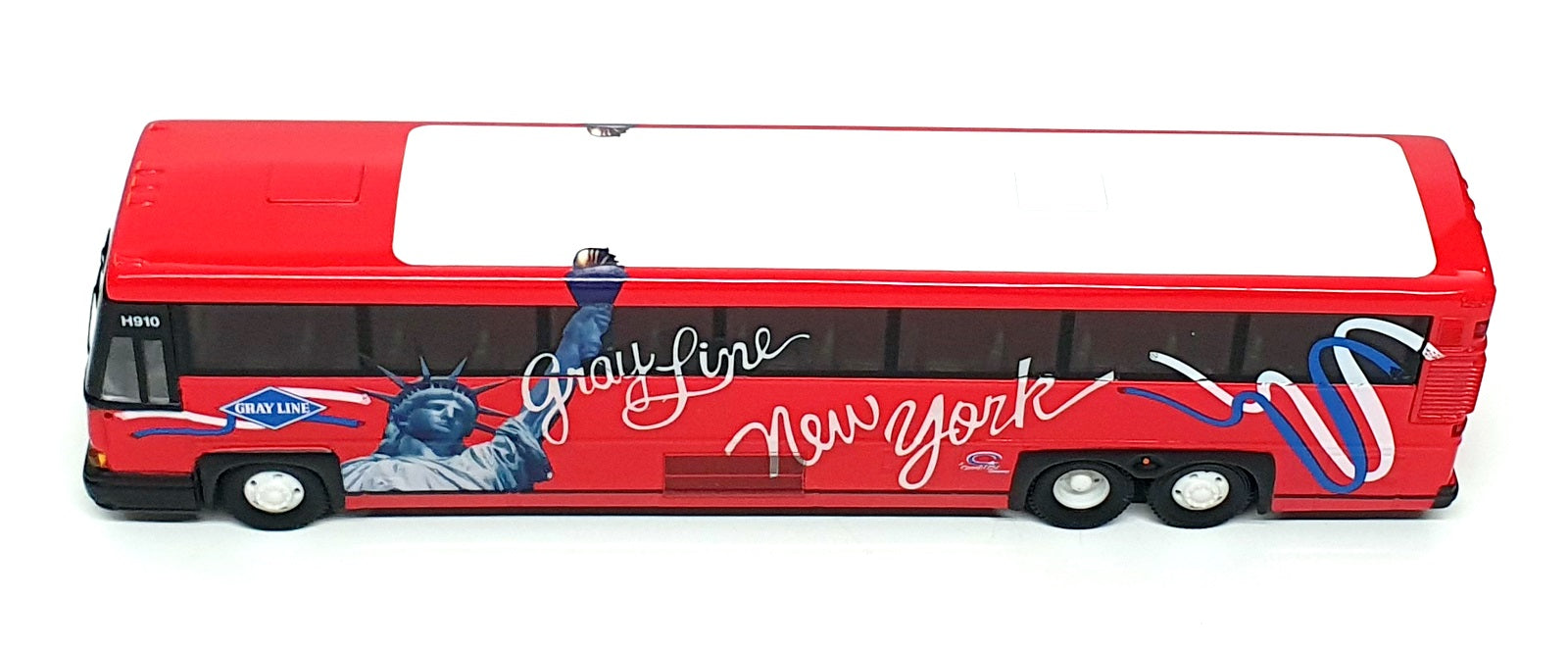Corgi 1/50 Scale US53409 - MCI 102 DLS Gray Coach Lines New York - Red/White
