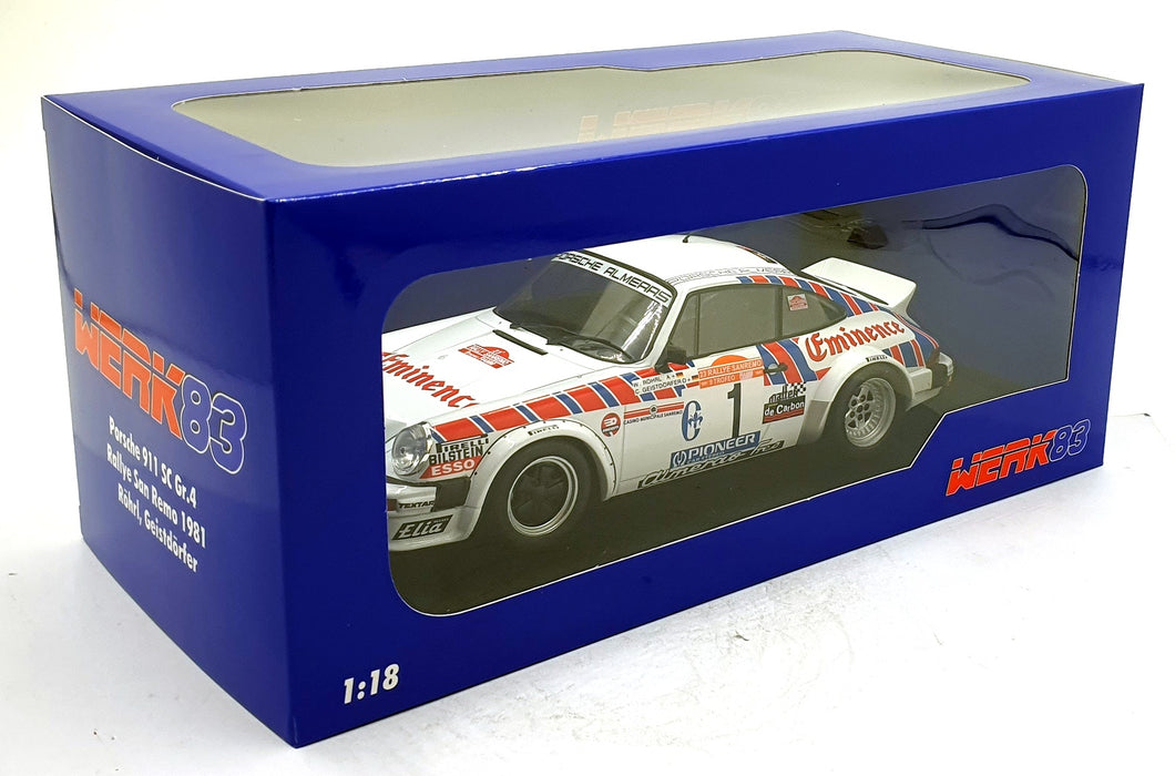 Werk83 1/18 Scale Diecast W1805801 - Porsche 911 SC GR. 4 #1 San Remo 1981