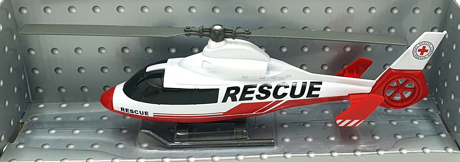 Cararama 1/43 Scale 716202 - Rescue Helicopter - Red/White