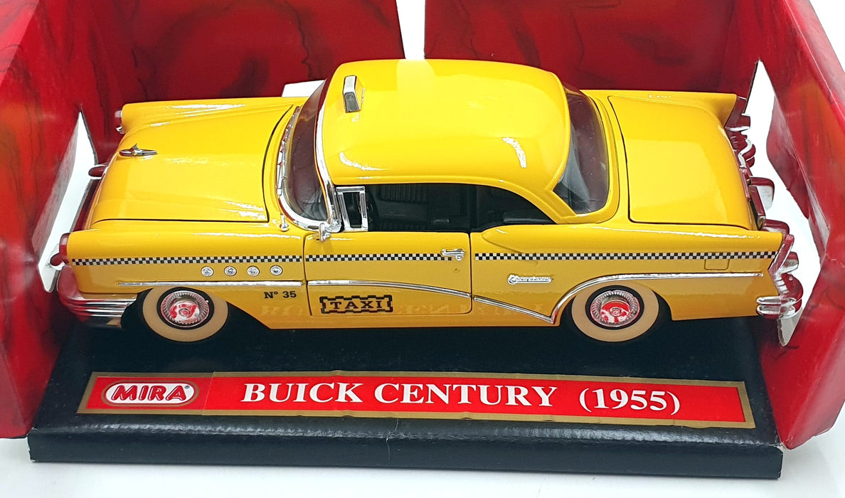 Mira 1/18 Scale Diecast 6116 - 1955 Buick Century Taxi - Yellow