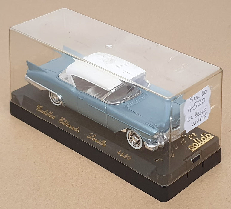 Solido 1/43 Scale Diecast 4520 - Cadillac Eldorado Seville - Lt. Blue/White