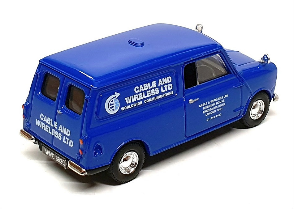 Vanguards 1/43 Scale VA14008 - Austin Mini Van Cable & Wireless - Blue