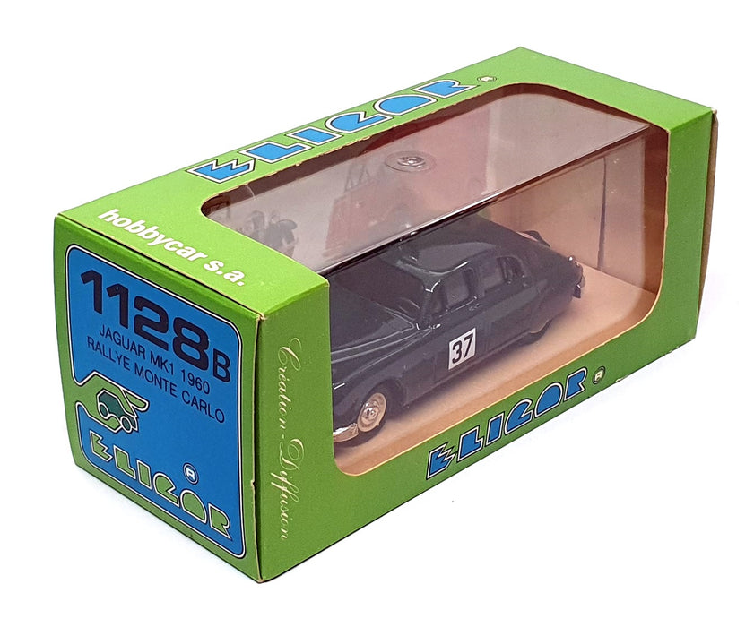 Eligor 1/43 Scale 1128B - Jaguar Mk1 #37 Monte Carlo Rally 1960 - Green