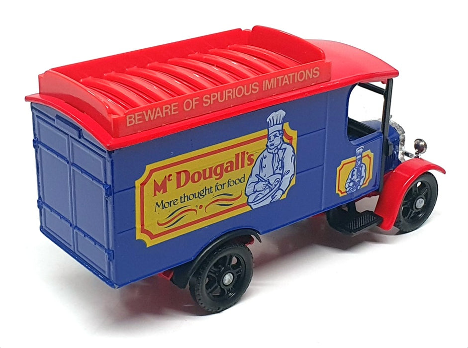 Corgi Appx 13cm Long Q859/13 - McDougalls Thornycroft Van - Blue/Red