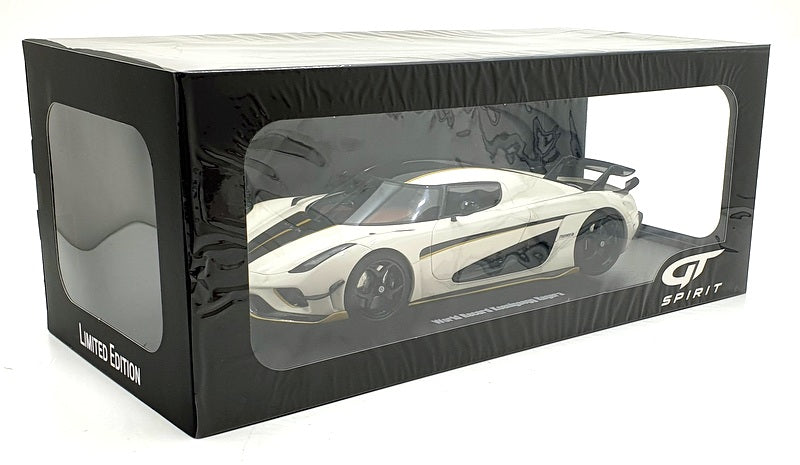 GT Spirit 1/18 Scale Resin GT913 - 2023 Koenigsegg Regera World Record - White