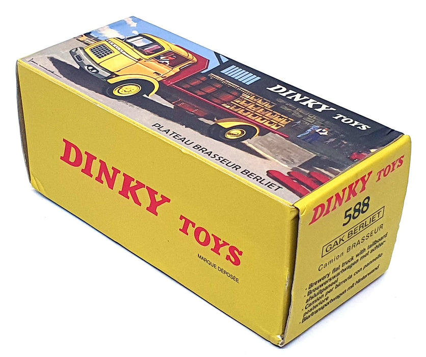 Atlas Editions Dinky Toys 588 - Berliet Gak Brasseur Truck - Yellow