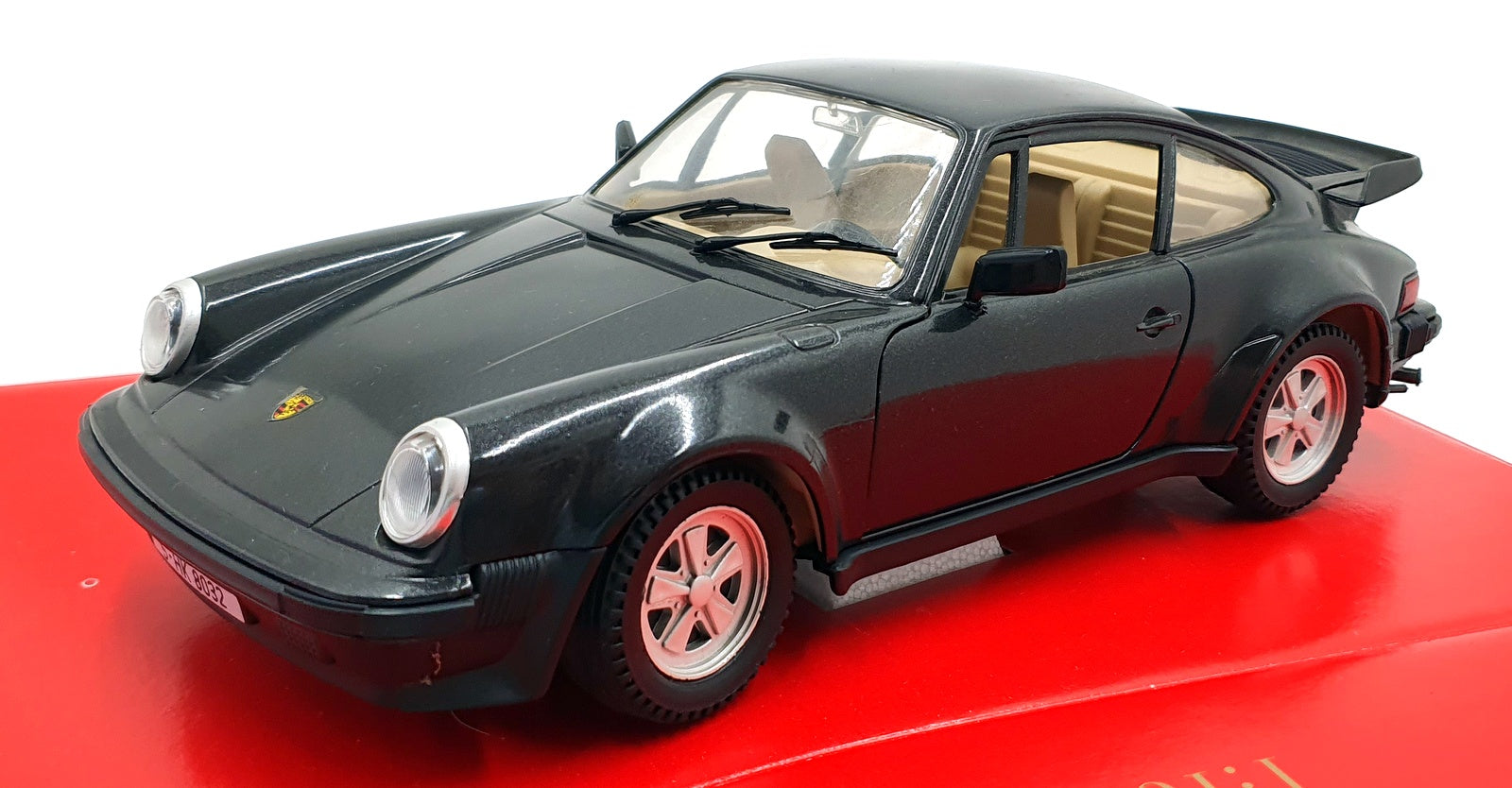 Polistil 1/16 Scale Diecast 060369 - Porsche 911 Turbo - Black