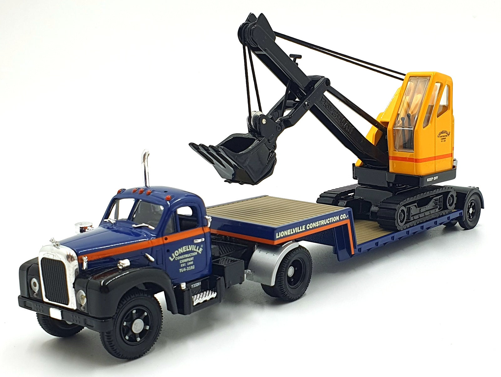 Corgi 1/50 Scale US52311 -  Mack B Lowboy Luffing Shovel Truck Lionelville