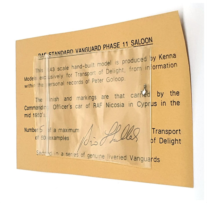 Kenna Models 1/43 Scale K0150 - RAF Standard Vanguard Phase II Saloon