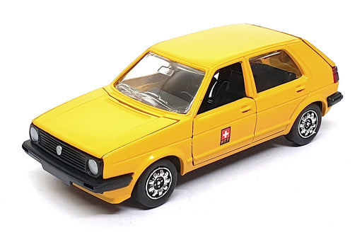 Schabak 1/43 Scale Diecast 1002 - Volkswagen VW Golf PTT - Yellow