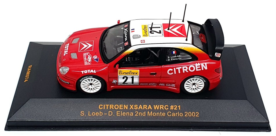 Ixo 1/43 Scale RAM074 - Citroen Xsara WRC #21 2nd Monte Carlo 2002