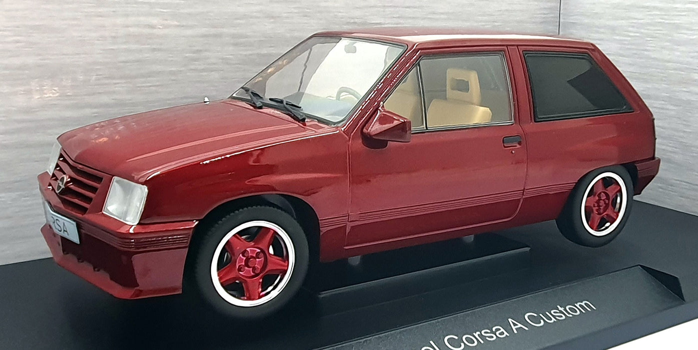 Model Car Group 1/18 Scale MCG18433 - Opel Corsa A Custom - Dark Red