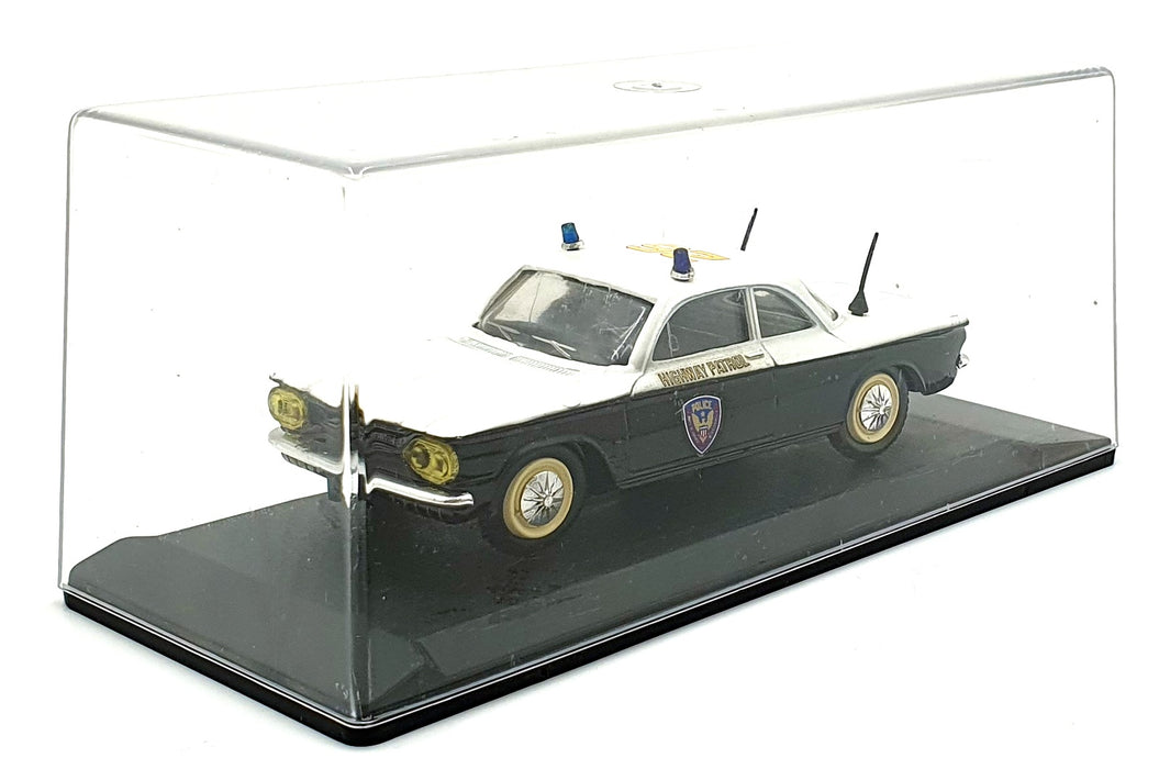 Eligor 1/43 Scale Diecast 1150 1962 Chevrolet Corvair USA Police Car White/Black