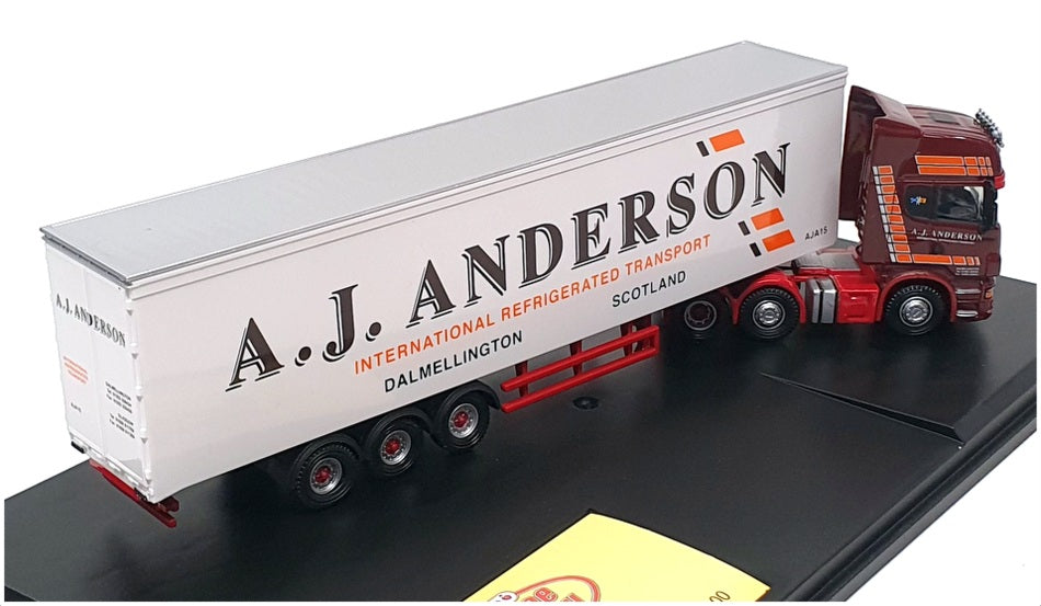 Oxford Diecast 1/76 Scale SCA05FR - Scania R Topline Fridge (A.J. Sanderson)