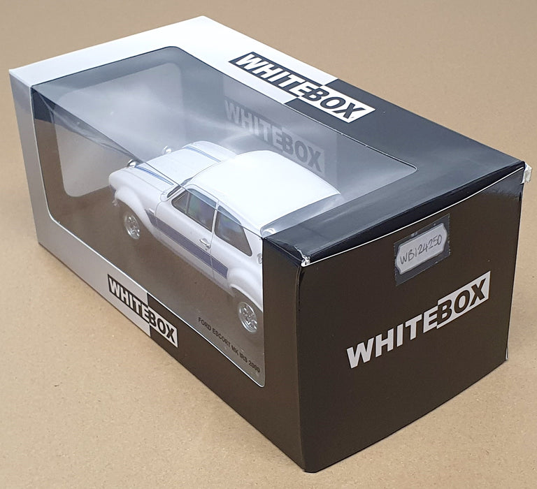 Whitebox 1/24 Scale Diecast WB124250 - Ford Escort Mk1 RS 2000 - White/Blue