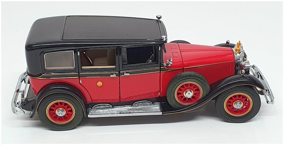 Franklin Mint 1/24 Scale B11SD61 - '35 Mercedes Benz 770k Grosser - Red/Black