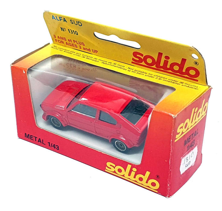 Solido 1/43 Scale Diecast 1310 - Alfa Romeo Alfa Sud - Red
