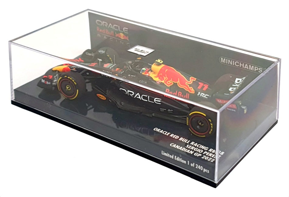 Minichamps 1/43 Scale 417 220911 - F1 Red Bull RB18 Canadian GP 2022 Perez