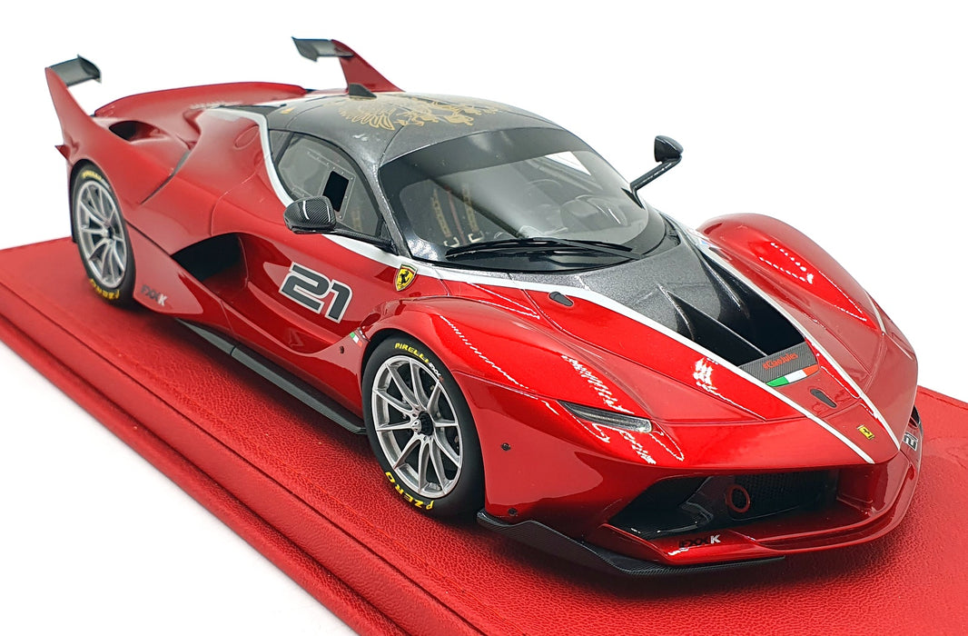 BBR 1/18 Scale Resin P18119E - Ferrari FXX K Rosso Fuoco #21 - Red