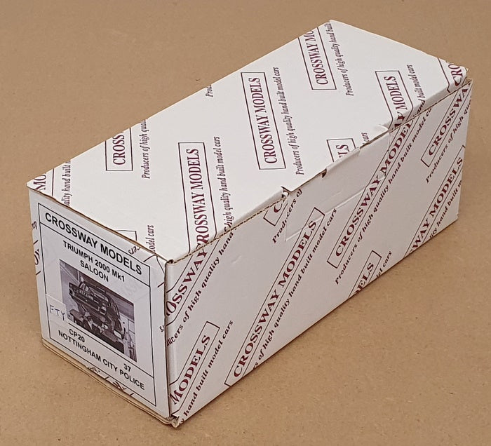 Crossway Models 1/43 Scale CP20 Triumph 2000 Mk1 Nottingham City Police - Black