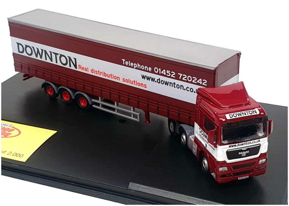 Oxford Diecast 1/76 Scale MAN03CS - MAN TGX XLX Curtainside (Downton)