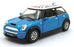Kinsmart 1/28 Scale Pull Back & Go TY1245 - Mini Cooper S - Blue