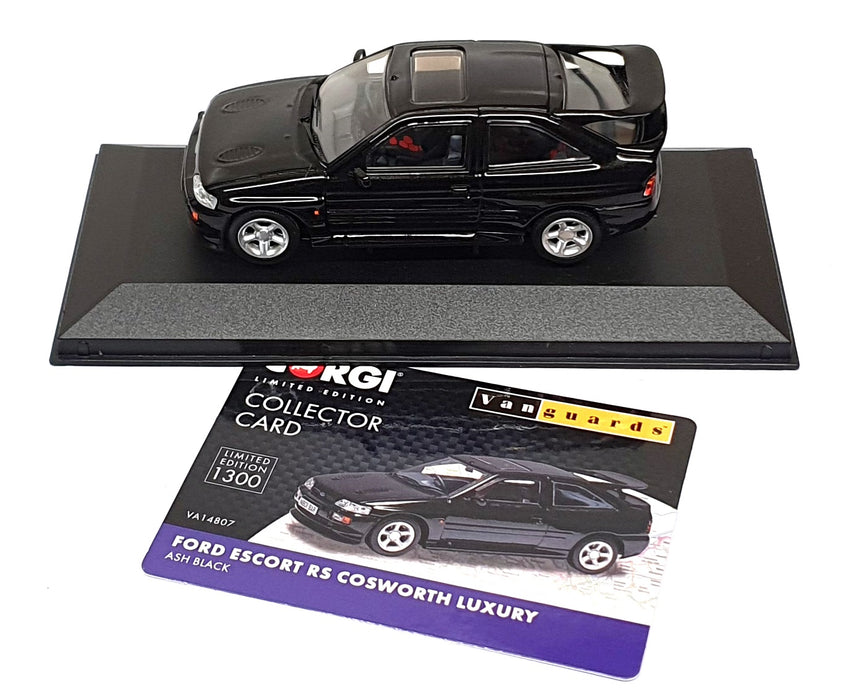 Vanguards 1/43 Scale VA14807 - Ford Escort RS Cosworth Luxury - Ash Black
