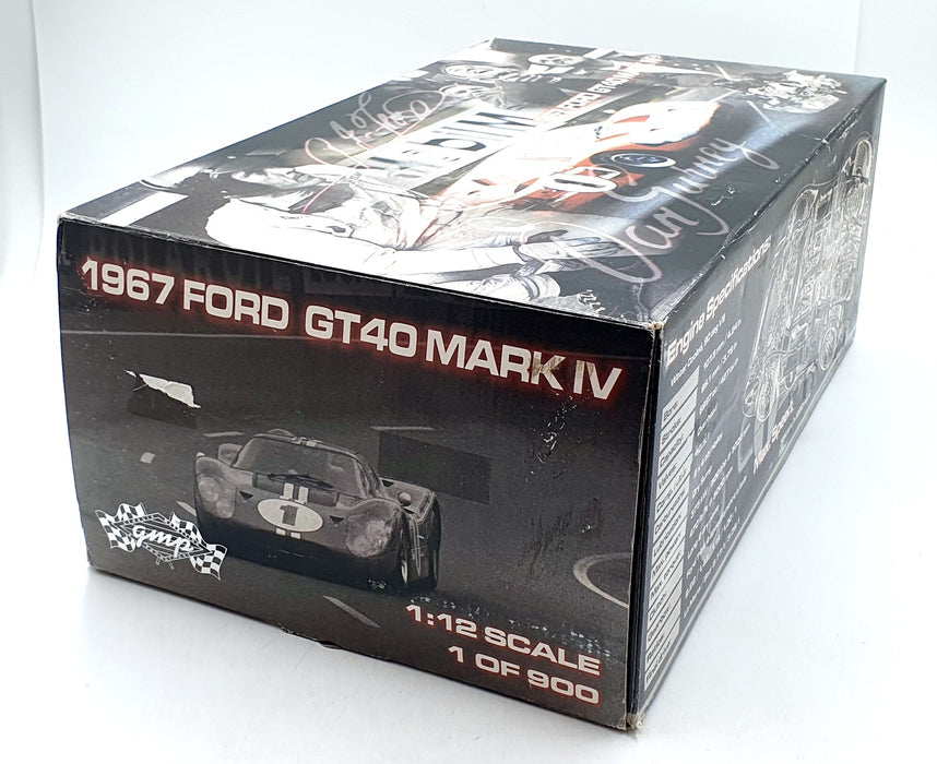 GMP 1/12 Scale Diecast 12072 - 1967 Ford GT40 Mark IV #1 - Red/White