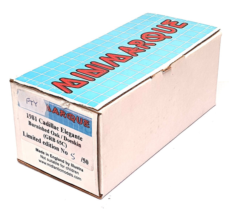 Minimarque 43 1/43 Scale GRB65C - 1981 Cadillac Elegante - Burnished Oak/Doeskin