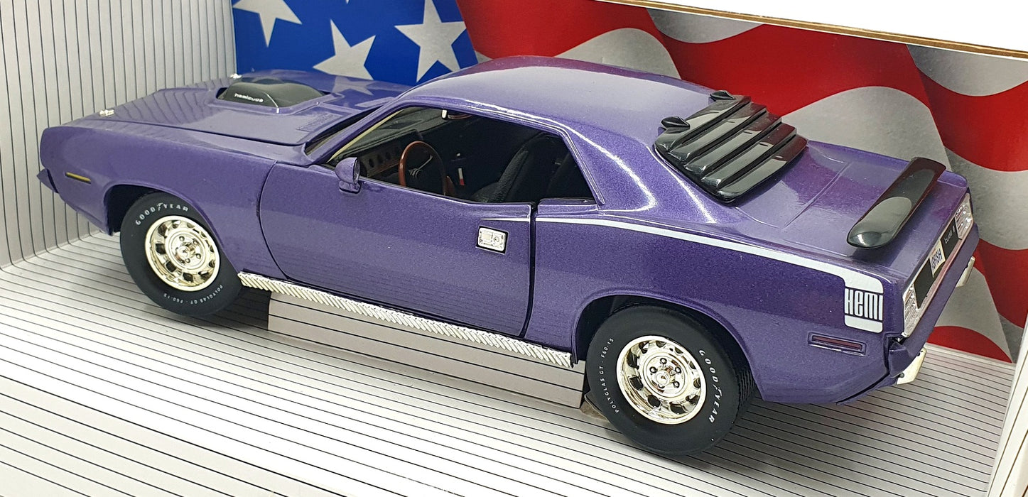 Ertl 1/18 Scale Diecast 7268 - 1970 Plymouth AAR Cuda - Purple