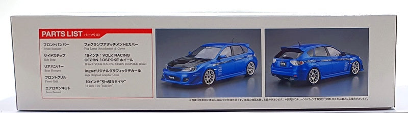 Aoshima 1/24 Scale Kit 05875 - 35 Subaru INGS GRB Impreza WRX STI Model Kit