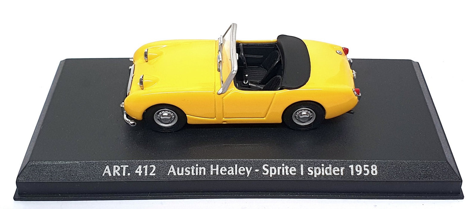 Detail Cars 1/43 Scale ART412 - 1968 Austin Healey Sprite I Spider - Yellow