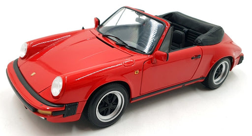 Minichamps 1/18 Scale Diecast 100 063030 Porsche 911 Carrera Cabriolet 1983 Red