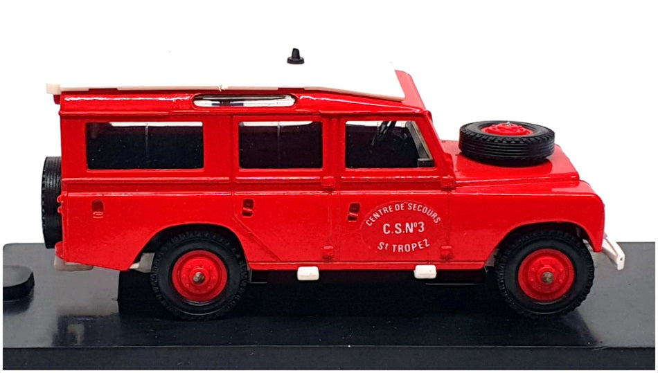 Verem 1/43 Scale Diecast 223 - Land Rover Pompiers Fire - Red