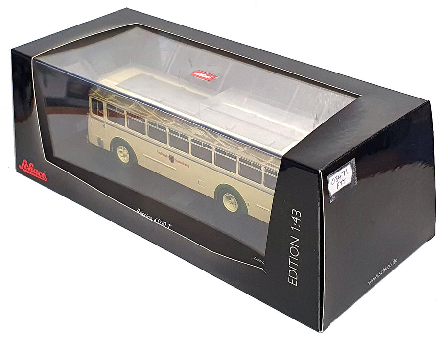 Schuco 1/43 Scale 03471 - Büssing 6500T Bus Stadwerke Braunschweig - Cream