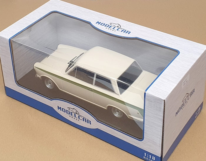 Model Car Group 1/18 Scale MCG18434 - Ford Lotus Cortina - White/Green