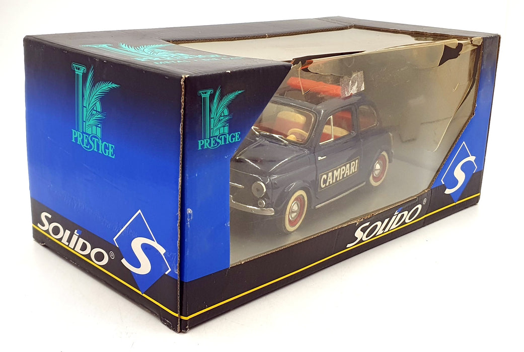 Solido 1/18 Scale Diecast 4673 - Fiat 500 Campari - Blue