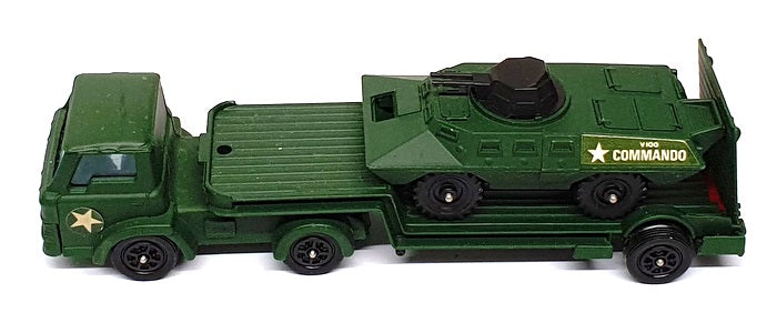 Corgi 14cm Long Diecast E2012 - Military Transporter & Armoured Car - Green