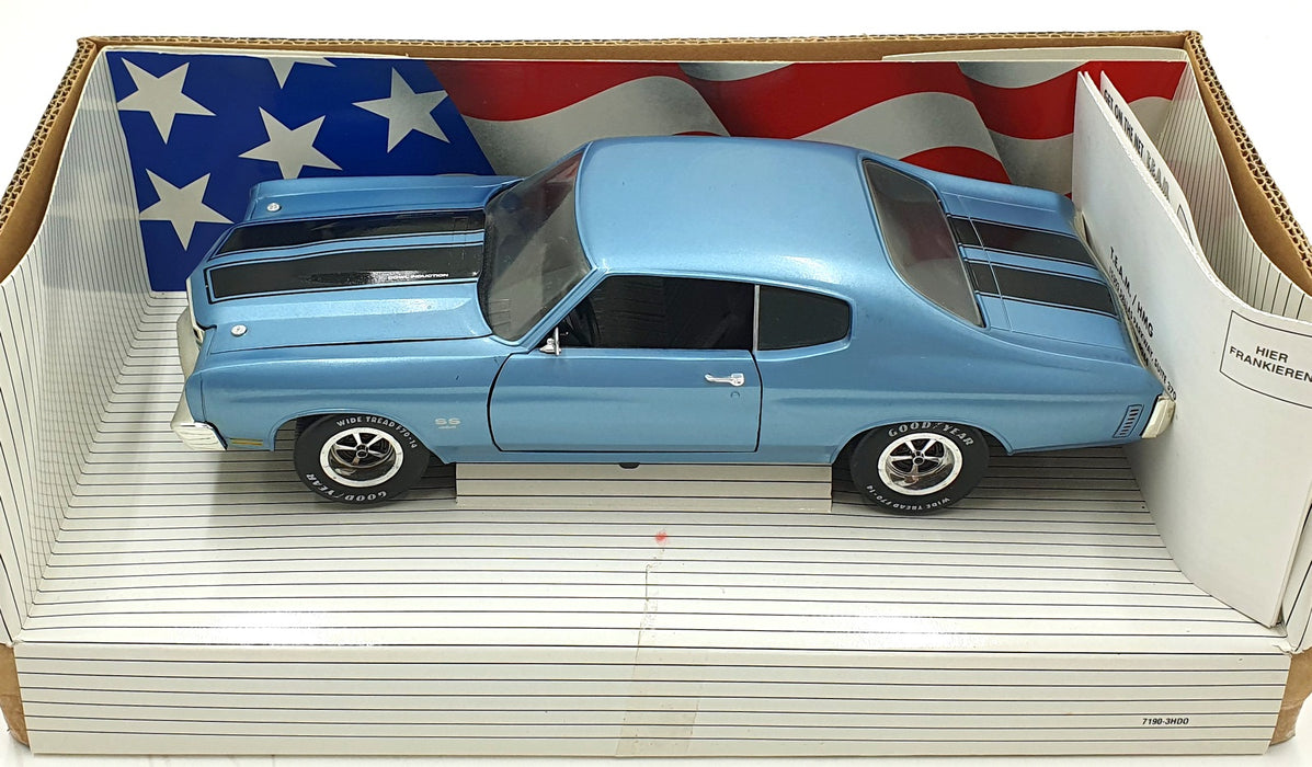 Ertl 1/18 Scale Diecast 7808 - 1970 Chevrolet Chevelle SS454 LS6 - Blue