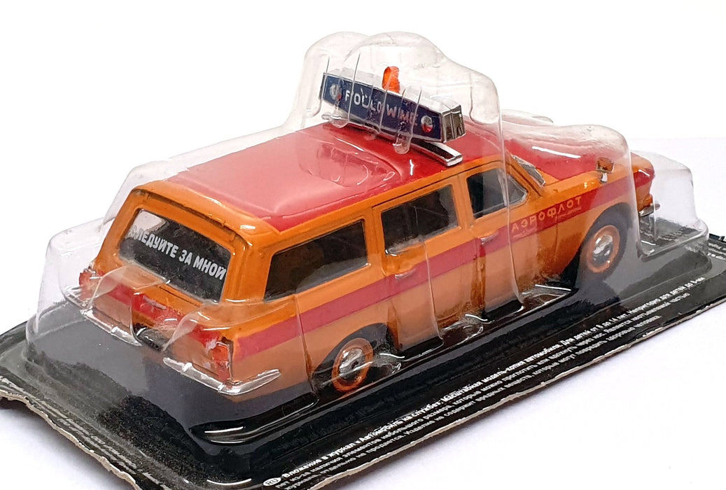 Altaya 1/43 Scale SOV09J - Russian GAZ 24-02 Volga Airport Escort - Red/Orange